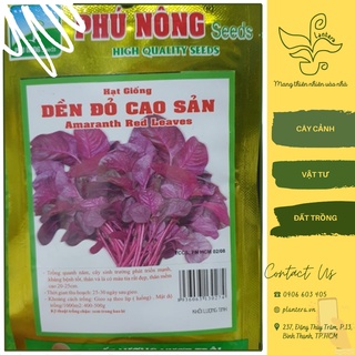 Hạt giống phú nông - dền đỏ gói 20g - hạt giống - rau ăn lá