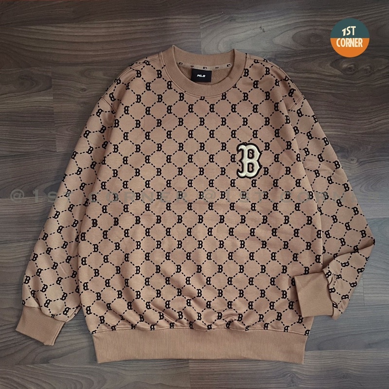 Áo Sweater nỉ da cá MLB - MONOGRAM DIAMOND NEW YORK YANKEES