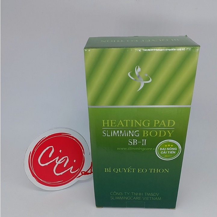 Đai điện quấn nóng giảm mỡ giảm eo Slimming Body SB2 bản cải tiến có hẹn giờ, Tặng đai chun
