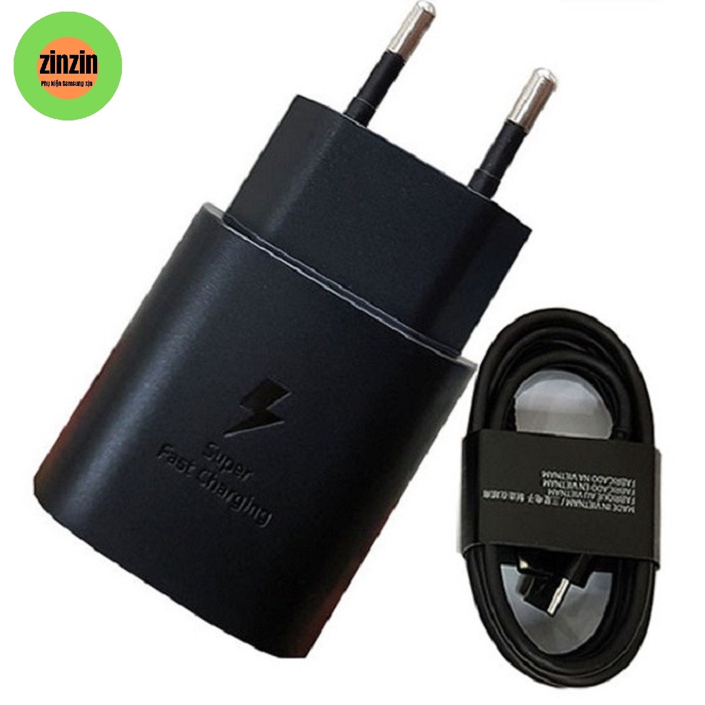 Bộ sạc nhanh 25W TypeC chính hãng zin bóc máy thích hợp cho các dòng máy Samsung, Oppo, Xiaomi,...