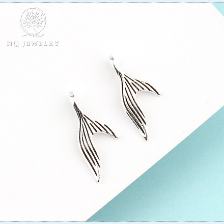 Charm bạc đuôi cá treo - NQ Jewelry