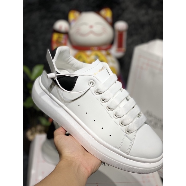 [Siêu sale] Giày sneaker McQueen  trắng gót đen