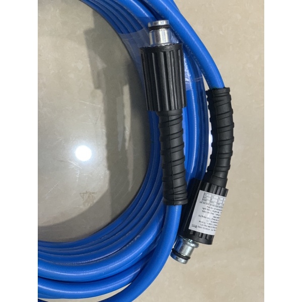 Dây xịt rửa xe từ nhựa PVC-PU áp lực cao 450 bar,ĐK 6.5*12mm,ren 1.5x22mm LOẠI 10M, HTC6512-10W