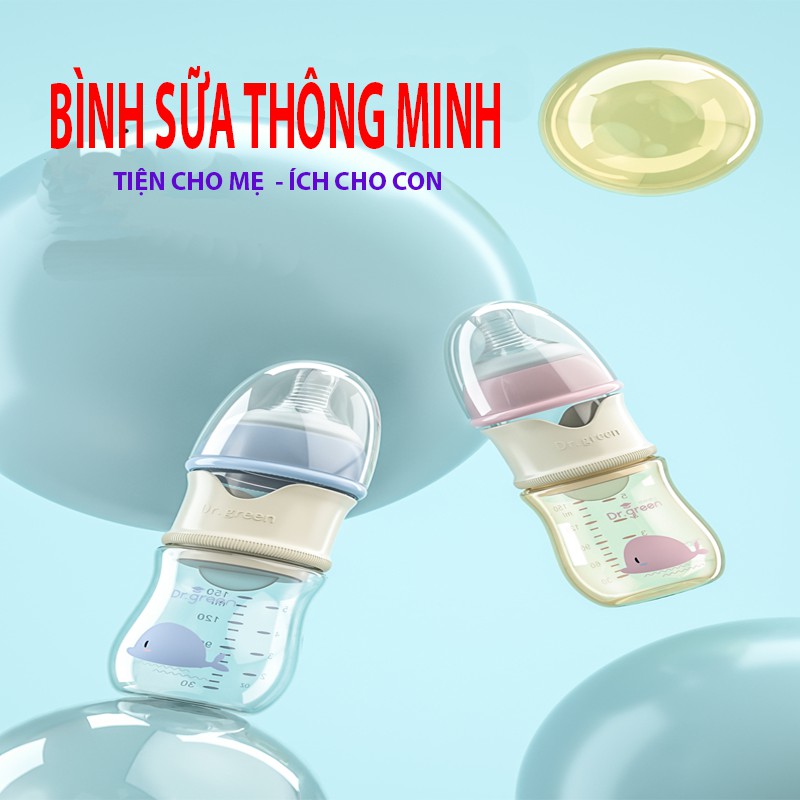 [Cam kết chính hãng]Bình sữa thông minh Dr. Green,bình pha sữa tiện lợi 3 trong 1 dung tích 150ml, 180ml, 240ml