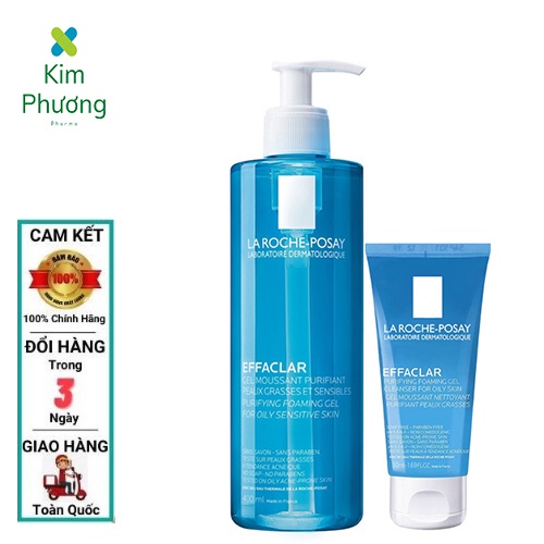 Sữa Rửa Mặt La Roche-Posay cho da dầu & da nhạy cảm Effaclar 400ml