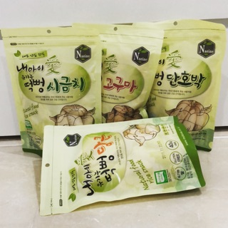 Bánh ăn dặm organic Hàn Quốc: 3 gạo trắng rau củ + 1 gạo lức tròn trái cây