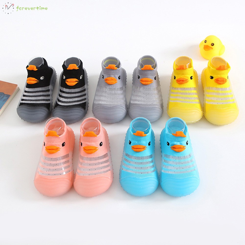 #Mẹ và con# Toddler Infant Shoes Cartoon Cute Knitted Breathable Shoes for Little Kids Baby Girls Boys