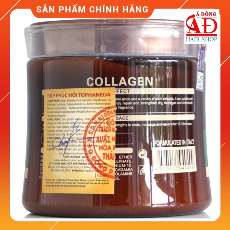 [+Tặng mũ trùm] [HŨ] DẦU HẤP Ủ TÓC TOP HANEDA COLLAGEN SIÊU MỀM MƯỢT PHỤC HỒI TÓC CHÍNH HÃNG 500ml