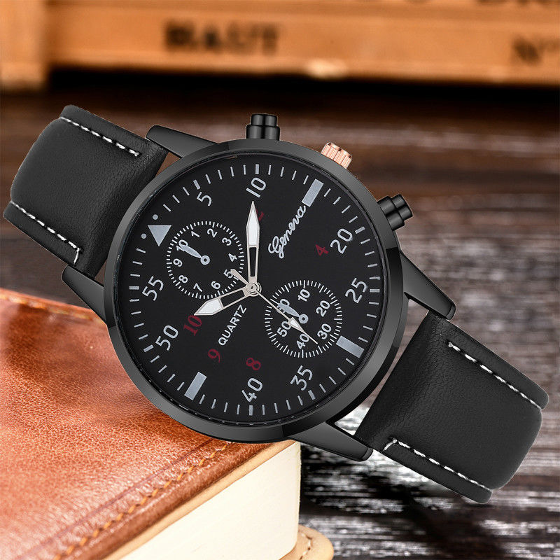 Đồng hồ Geneva phối dây da sành điệu cho nam | BigBuy360 - bigbuy360.vn