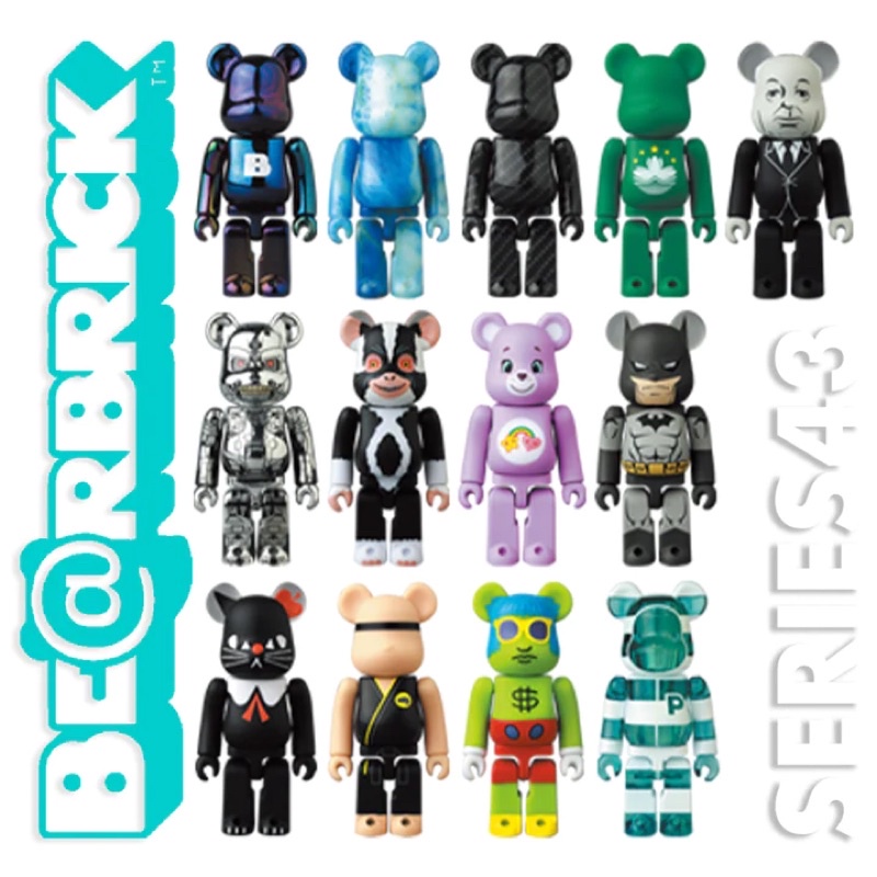 Mô hình Bearbrick Series 43 - Hàng chính hãng Medicom Toy Nhật Bản