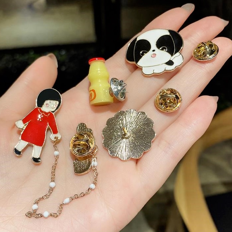 Ghim cài balo đi học họa tiết đáng yêu phong cách Nhật Bản