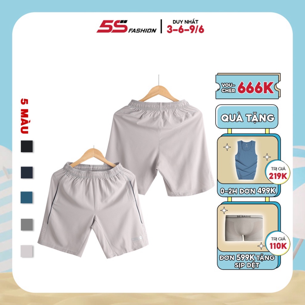 (Hàng Sỉ) Quần Short Thể Thao Nam Cross 5S (5 Màu) Chống Nhăn, Thiết Kế Mềm Mại, Bền Màu, Thoải Mái Vận Động (QSG22003-0