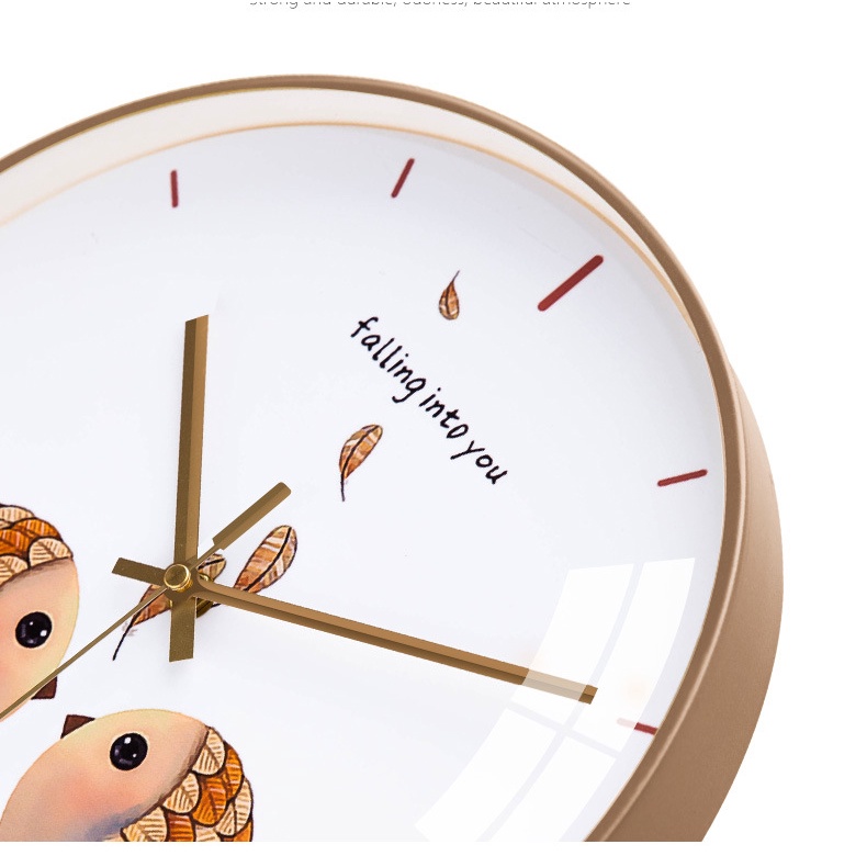 Đồng hồ kim trôi treo tường mặt kính hình tròn size to 30cm nhiều hình sang trọng