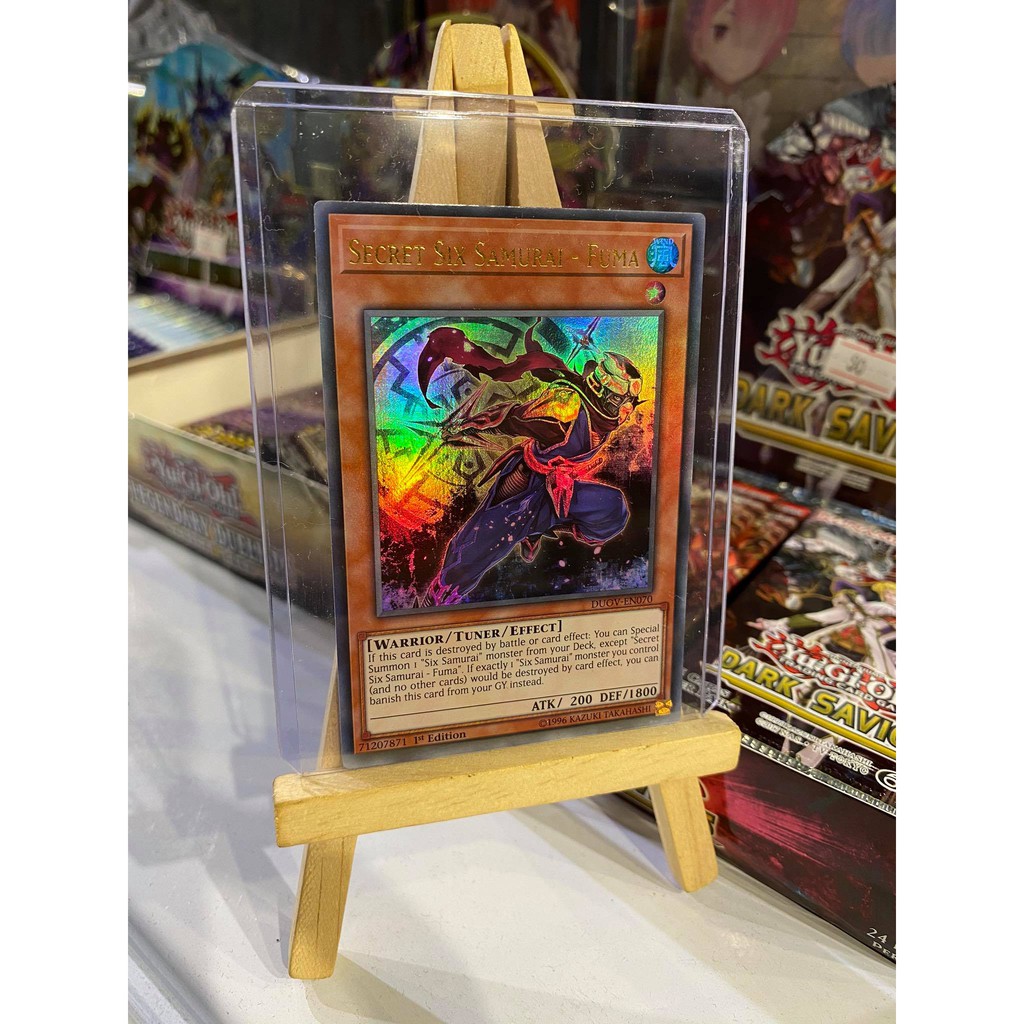 Lá bài thẻ bài Yugioh Secret Six Samurai - Fuma - Tặng bọc bài nhựa bảo quản