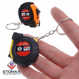 Móc khóa thước rút mini 1 mét combo 2 chiếc