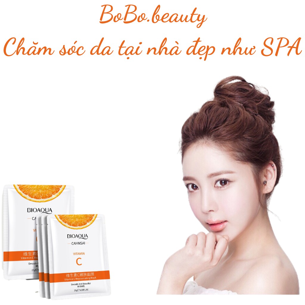 Mặt nạ trái cây dưỡng trắng sáng da cấp ẩm hoa quả vitamin C mask BIOAQUA nội địa Trung | WebRaoVat - webraovat.net.vn