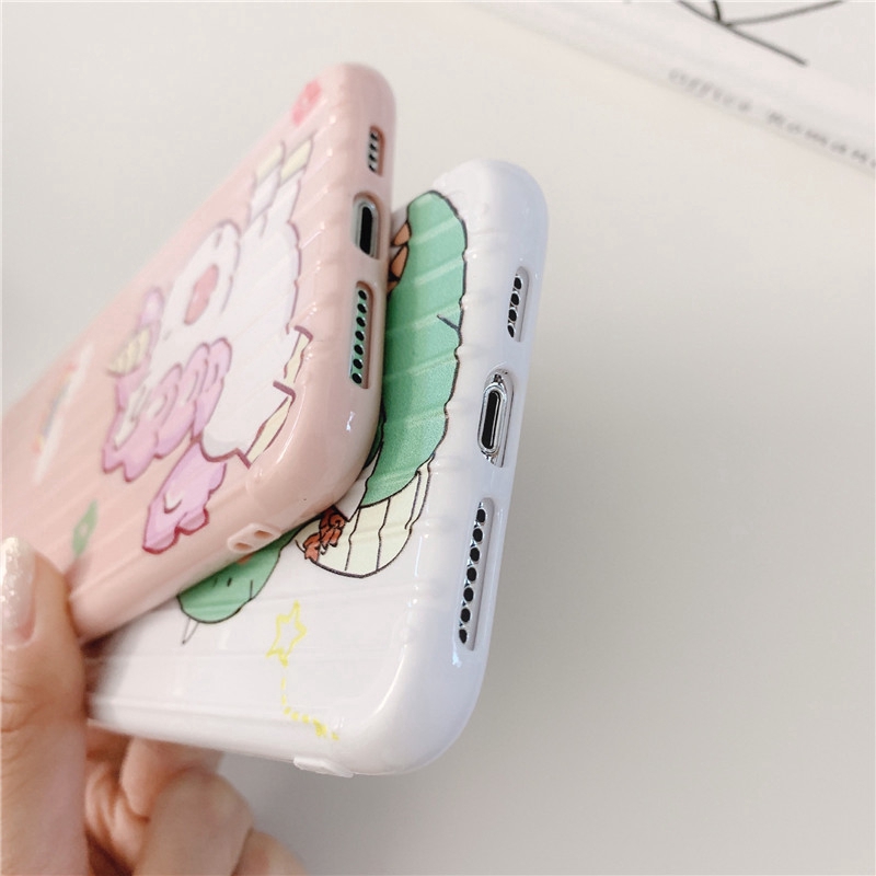 Ốp điện thoại in họa tiết hoạt hình dễ thương cho iPhone 6 6s 7 8 Plus 7P/8P/6P/6SP 6X XS XR XSMAX | BigBuy360 - bigbuy360.vn