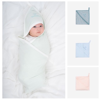 Chăn ủ có mũ BU Baby dễ dàng quấn cho bé - ABC081701