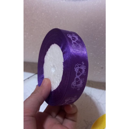Ruy băng lụa bản 2cm họa tiết.
