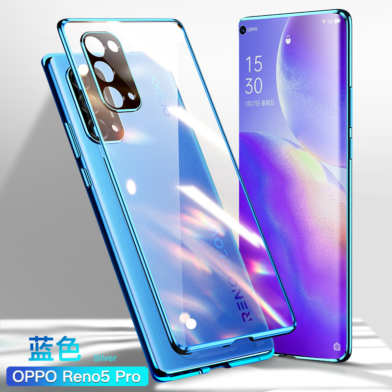 Ốp Điện Thoại Kính Cường Lực Hai Mặt Kèm Miếng Dán Ống Kính Cho Oppo Reno5 Case Reno 5 Pro + | BigBuy360 - bigbuy360.vn