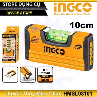 Thước thủy mini có từ ingco hmsl03101 | thước thủy 10cm tiêu chuẩn vpa là sản phẩm