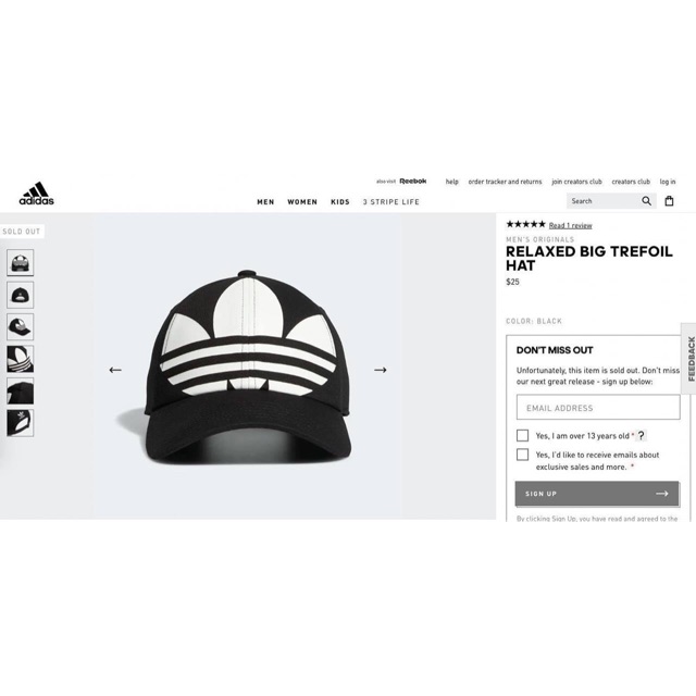 Nón thể thao adidas