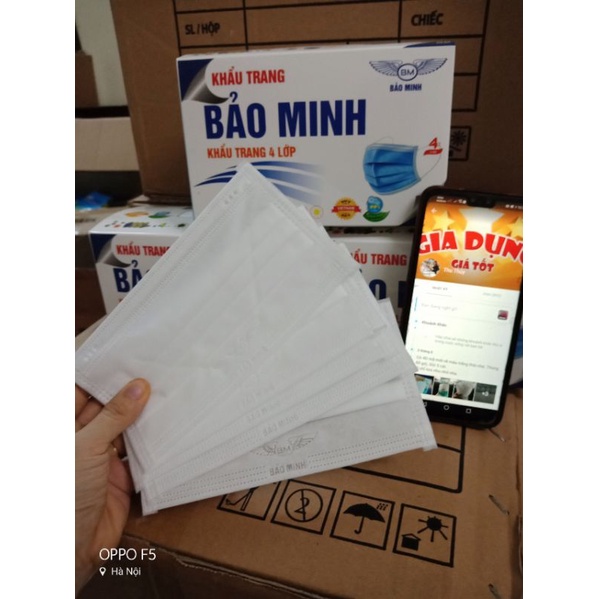 (Giá sốc) Hộp khẩu trang y tế 4 lớp màu trắng tinh | BigBuy360 - bigbuy360.vn