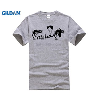 Diy Cotton Big Size T-Shirt Paragliding Evolution Tees Paragliderd Clothing Classic Men Grey