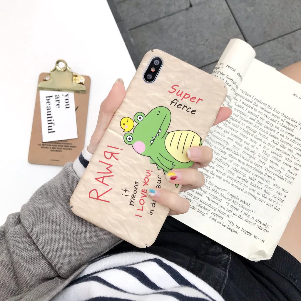 Ốp lưng PC in hình vẽ cá sấu ngộ nghĩnh cho Xiaomi 6 6X 8 8SE 8 Lite 9 9SE Xiaomi Note 3