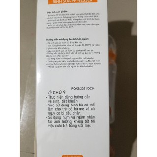 Bình sữa Wesser 250ml