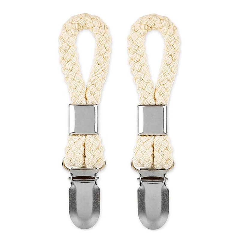 Set 2 / 4 Kẹp Treo Khăn Bằng Cotton Bện Đa Năng Cho Nhà Bếp Nhà Tắm