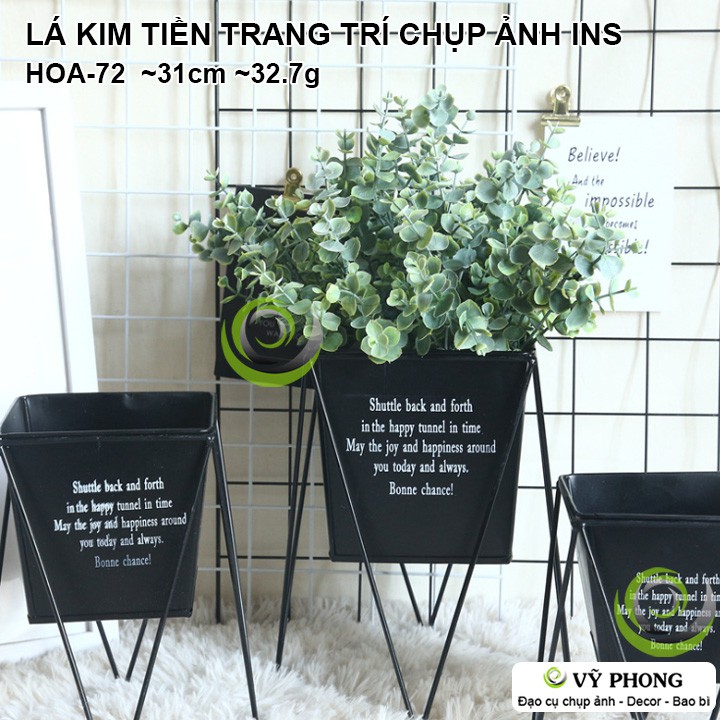 CÀNH LÁ KIM TIỀN TRANG TRÍ ĐÁM CƯỚI,ĐẠO CỤ CHỤP ẢNH SẢN PHẨM INS HOA-72