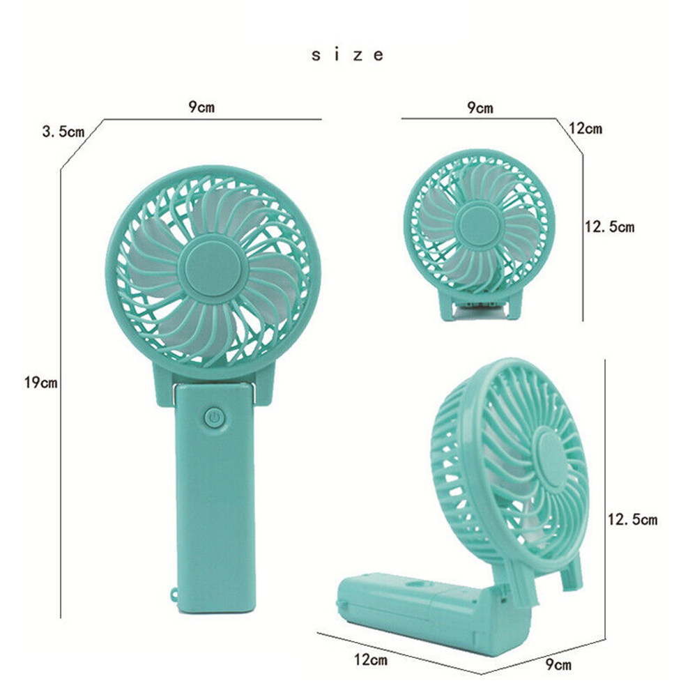 Quạt Mini Cầm Tay Để Bàn Chạy Bằng Pin Tiện Dụng