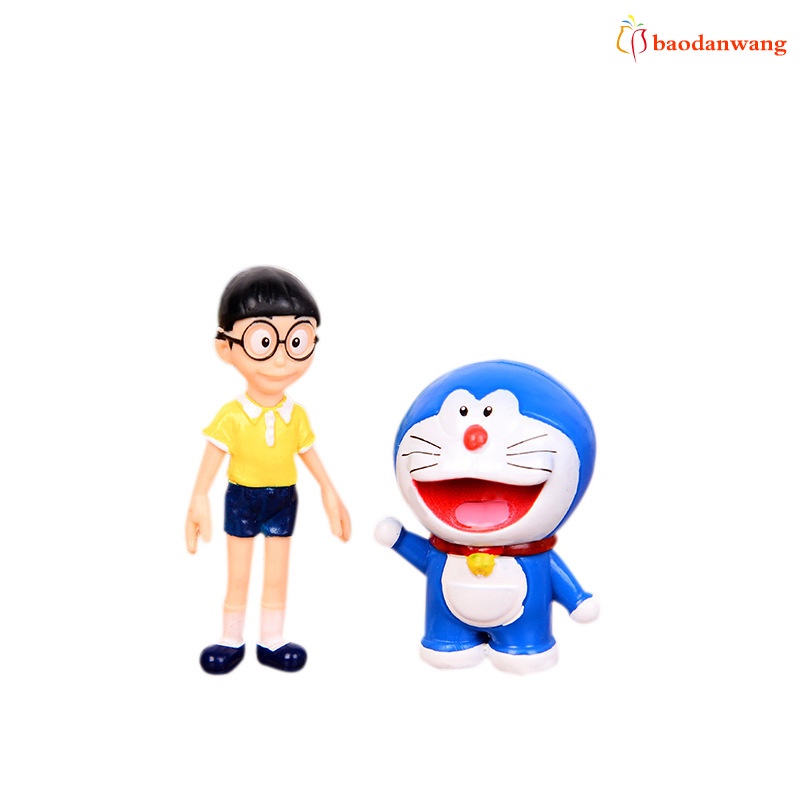 Set 5 mô hình đồ chơi nhân vật hoạt hình doraemon độc đáo trang trí nội thất