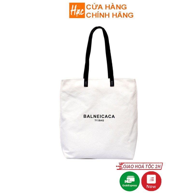 Túi tote túi xách nữ kẹp nách vải canvas size lớn đựng mỹ phẩm đồ trang điểm quần áo điện thoại Balneicaca TT004L