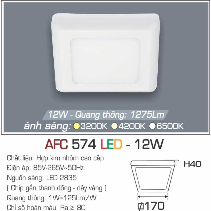 Đèn led ốp nổi Anfaco AFC 574