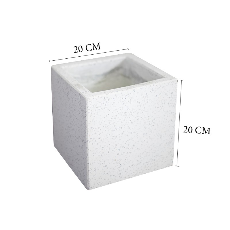 Chậu xi măng vuông trồng cây 20x20 cm - BC58