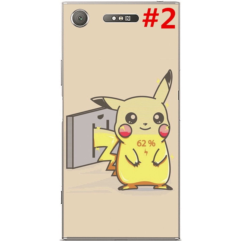 Ốp điện thoại từ tpu mềm họa tiết pikachu cho Sony Xperia L1 /L2 /L3 /XA1 /XA Ultra/C6