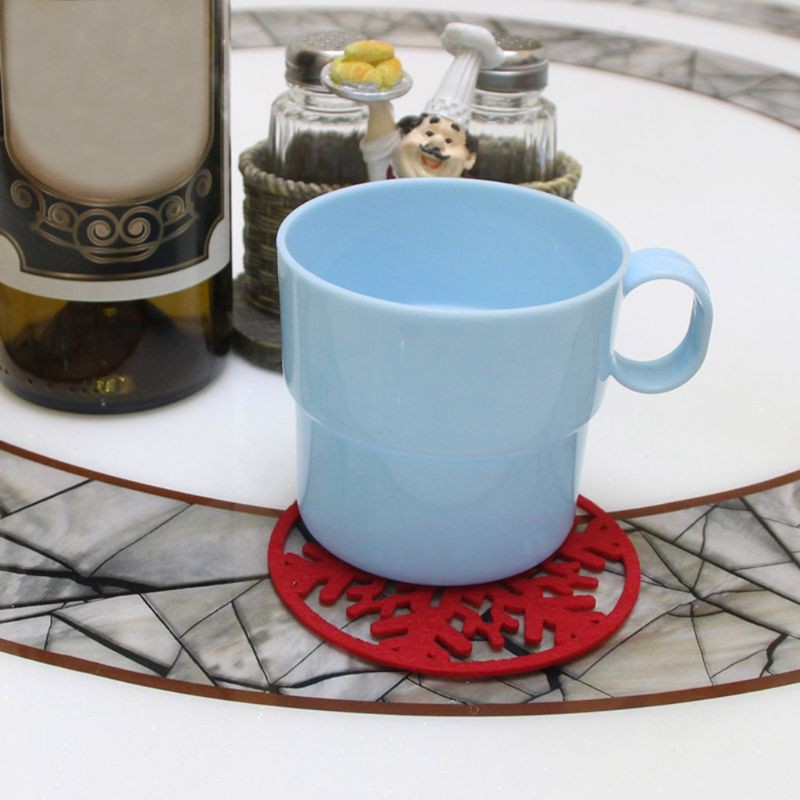 2 Đế Lót Ly Hoạ Tiết Giáng Sinh Dễ Thương