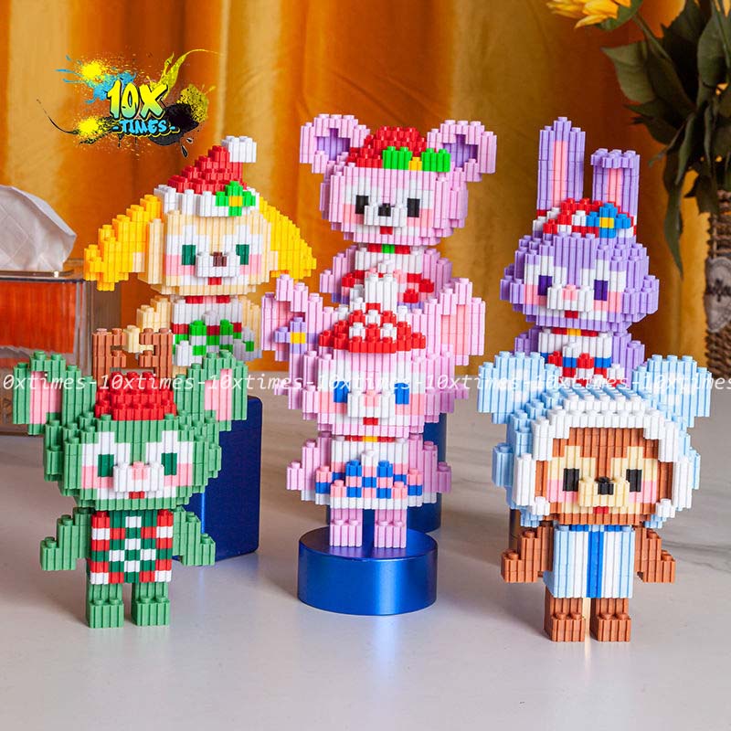 (15cm) mô hình lắp ráp cáo thỏ stella lou đứng cute dễ thương  tặng sinh nhật bạn gái