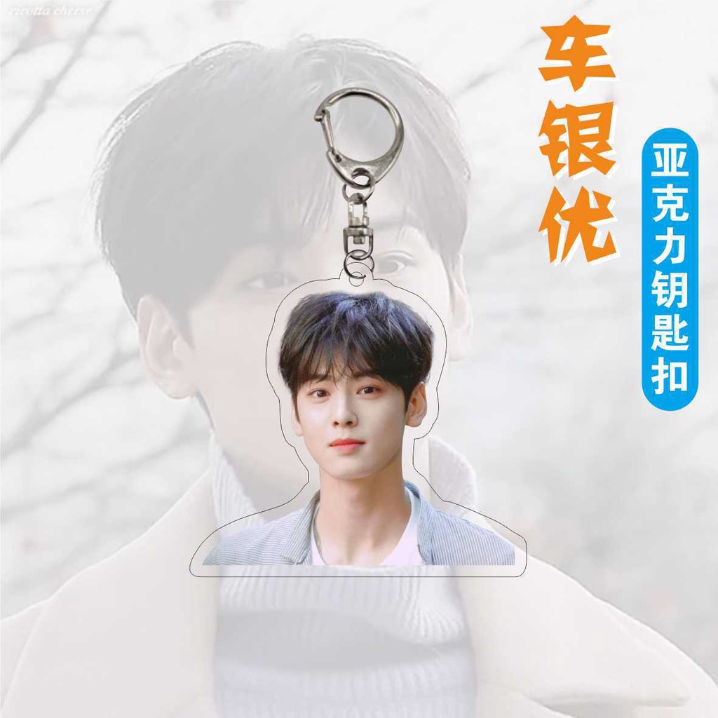 Móc Khóa Nhựa Acrylic Hai Mặt Thiết Kế Dễ Thương