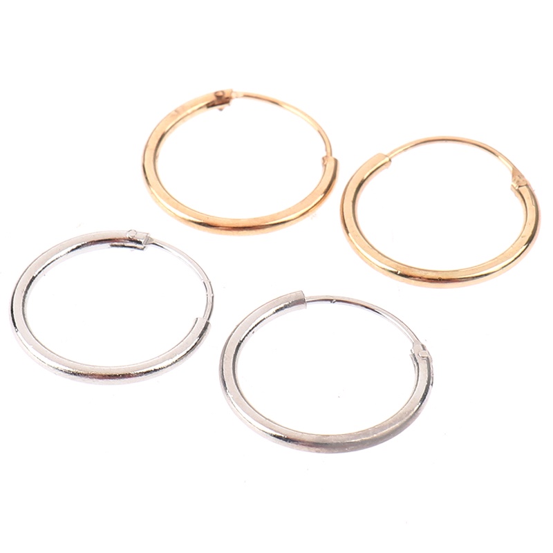 Set 3 Đôi Bông Tai Hình Tròn Đơn Giản Thời Trang Cho Nữ