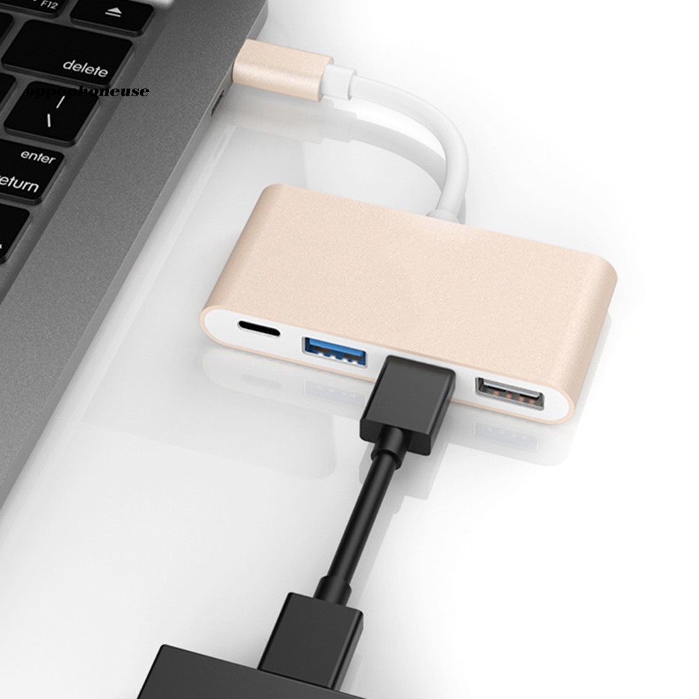 Đầu chuyển đổi 4 trong 1 Type C sang USB 2.0 3.0 dành cho Macbook | WebRaoVat - webraovat.net.vn