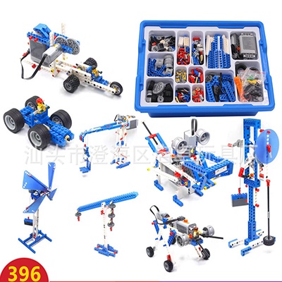 Lego 9686 Kỹ Sư Cơ Khí - Tặng Hộp đựng chia ngăn + 100 video hướng dẫn lắp có động cơ, đồ chơi giáo dục thông minh