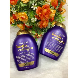 Dầu gội hoặc xả OGX Thick and Full Biotin