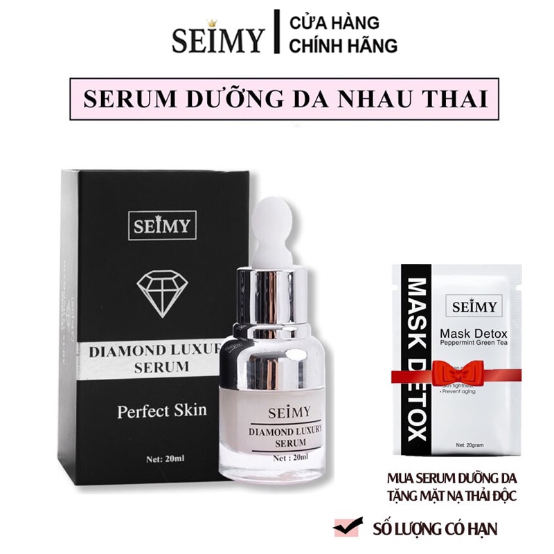 Serum dưỡng da nhau thai cừu_ Seimy Diamond Luxury | Cấp ẩm, giúp da siêu căng bóng, chống lão hóa, giảm thâm nám|