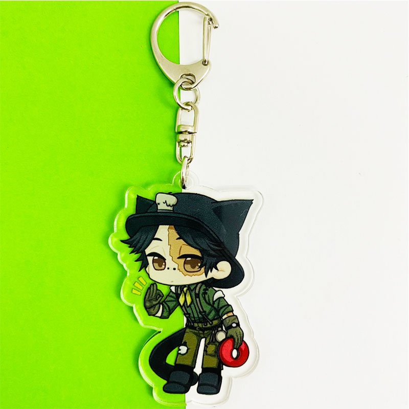 ( Mica trong acrylic) Móc khóa Identity V Nhân cách thứ năm VER CHÀO HỎI in hình anime