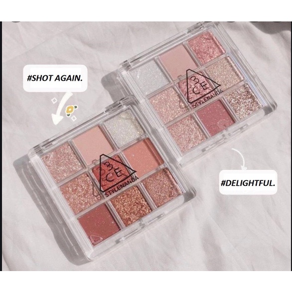 [HÀNG CHÍNH HÃNG] Bảng Phấn Mắt 3ce Multi Eye Color Palette 9 Màu Trang Điểm Chuyên Nghiệp 7g