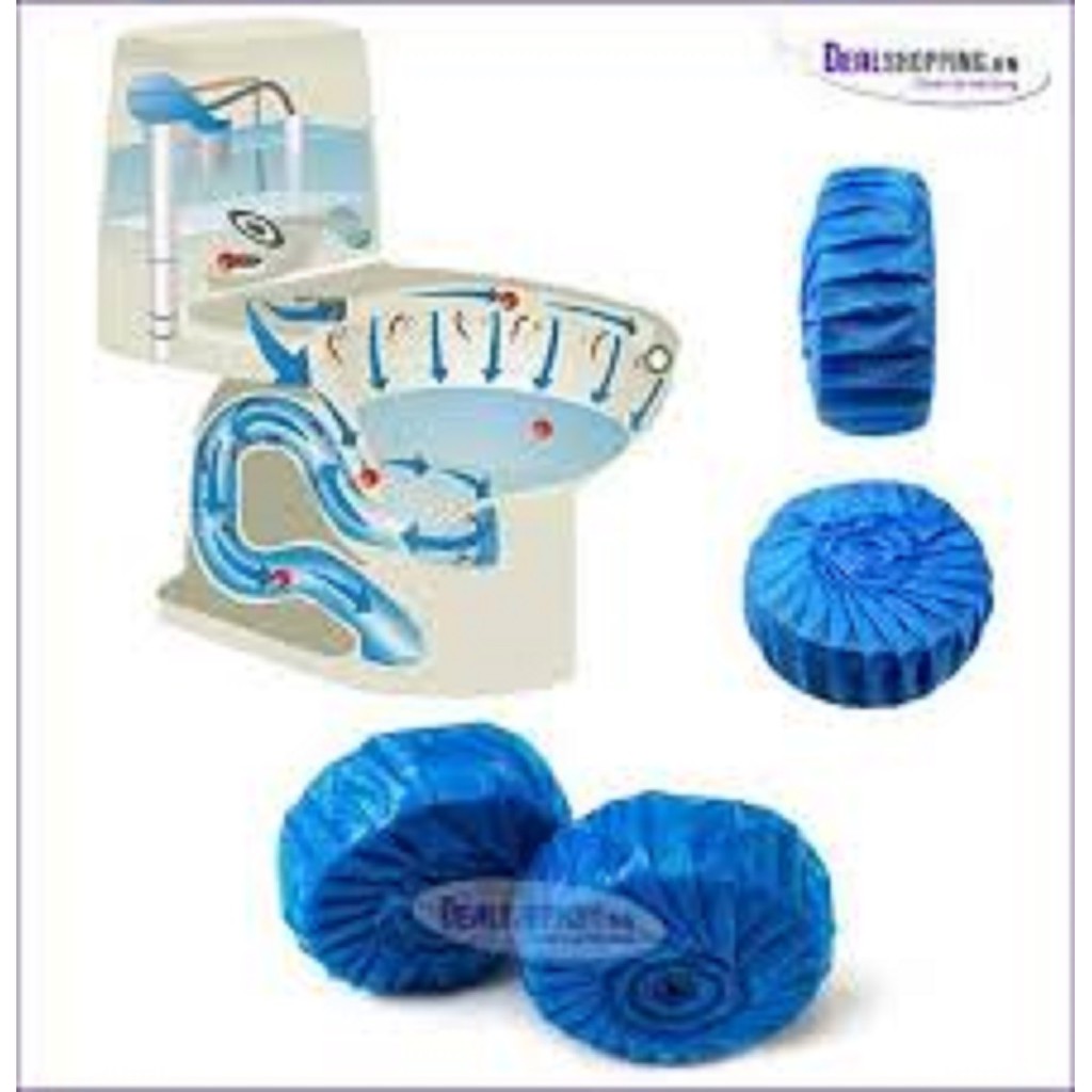 COMBO 10 VIÊN TẨY TOILET DIỆT SACH VI KHUẨN