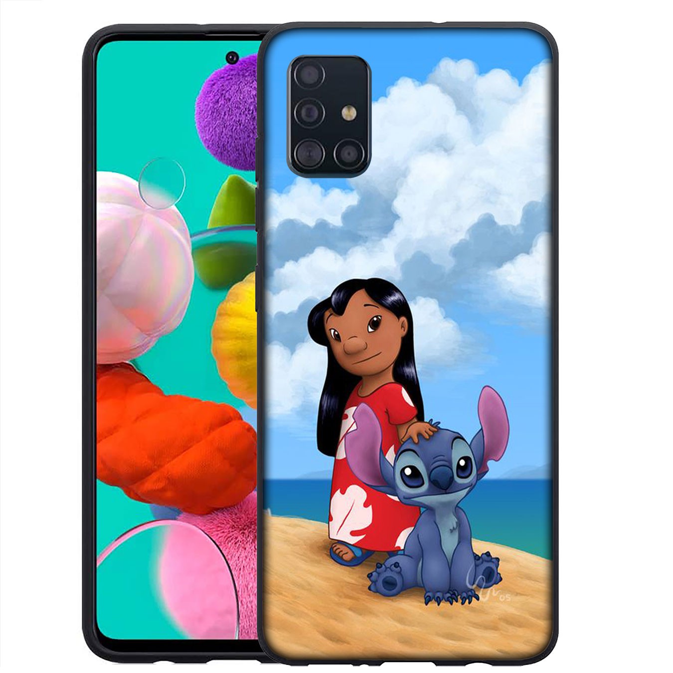 Samsung Galaxy S21 Ultra S8 Plus F62 M62 A2 A32 A52 A72 S21+ S8+ S21Plus Casing Soft Silicone H26 cute cartoon Lilo Stitch Phone Case